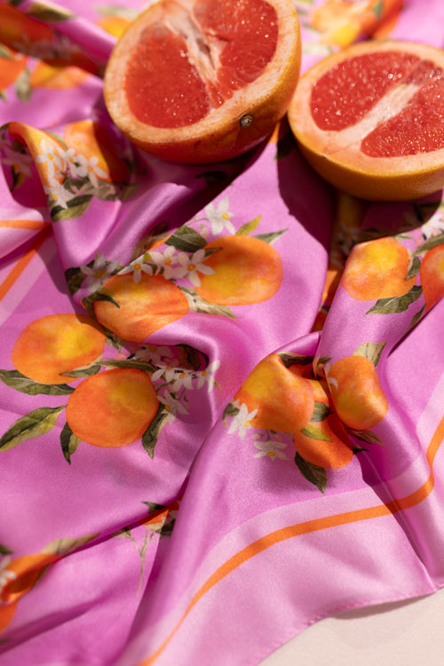 Apaszka jedwabna ORANGE DREAM